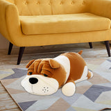 Maxbell Puppy Plush Toy Cute Comfortable Creative Dog Plush Doll for Cafe Trips Dorm Turmeric