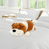 Maxbell Puppy Plush Toy Cute Comfortable Creative Dog Plush Doll for Cafe Trips Dorm Turmeric