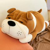 Maxbell Puppy Plush Toy Cute Comfortable Creative Dog Plush Doll for Cafe Trips Dorm Turmeric