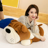 Maxbell Puppy Plush Toy Cute Comfortable Creative Dog Plush Doll for Cafe Trips Dorm Turmeric