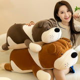 Maxbell Puppy Plush Toy Cute Comfortable Creative Dog Plush Doll for Cafe Trips Dorm Gray