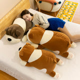 Maxbell Puppy Plush Toy Cute Comfortable Creative Dog Plush Doll for Cafe Trips Dorm Gray