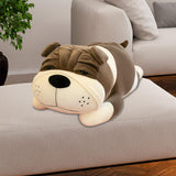 Maxbell Puppy Plush Toy Cute Comfortable Creative Dog Plush Doll for Cafe Trips Dorm Gray