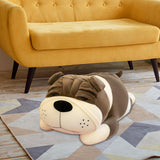 Maxbell Puppy Plush Toy Cute Comfortable Creative Dog Plush Doll for Cafe Trips Dorm Gray