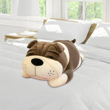 Maxbell Puppy Plush Toy Cute Comfortable Creative Dog Plush Doll for Cafe Trips Dorm Gray