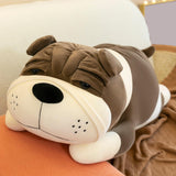 Maxbell Puppy Plush Toy Cute Comfortable Creative Dog Plush Doll for Cafe Trips Dorm Gray
