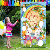 Maxbell Toss Game Banner Party Supplies Toys Picnics Reusable Bunny Toss Games Style A