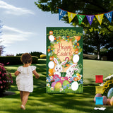 Maxbell Toss Game Banner Party Supplies Toys Picnics Reusable Bunny Toss Games Style B