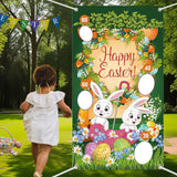 Maxbell Toss Game Banner Party Supplies Toys Picnics Reusable Bunny Toss Games Style B