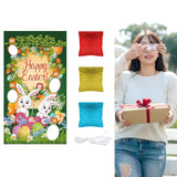 Maxbell Toss Game Banner Party Supplies Toys Picnics Reusable Bunny Toss Games Style B