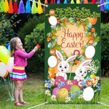 Maxbell Toss Game Banner Party Supplies Toys Picnics Reusable Bunny Toss Games Style B