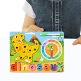 Maxbell Montessori Toy Preschool Alphabet Animal Puzzle for Boys Girls Children Gift dinosaur