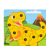 Maxbell Montessori Toy Preschool Alphabet Animal Puzzle for Boys Girls Children Gift dinosaur