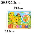 Maxbell Montessori Toy Preschool Alphabet Animal Puzzle for Boys Girls Children Gift dinosaur