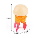 Maxbell Simulation Jellyfish Model Toy Sea Animal Figures for Home Table Living Room