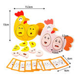 Maxbell Expressions Eggs Puzzles Wooden Matching Expression Puzzle Toy for Preschool