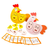 Maxbell Expressions Eggs Puzzles Wooden Matching Expression Puzzle Toy for Preschool