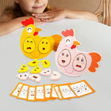 Maxbell Expressions Eggs Puzzles Wooden Matching Expression Puzzle Toy for Preschool