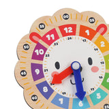 Maxbell Wooden Clock Kids Toy Teaching Clock for Clocks Practice Playroom 3 Year Old