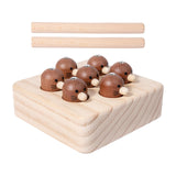 Maxbell Magnetic Wooden Fishing Game with 2 Pole for 3 4 5 Years Old Boys Girls Kids