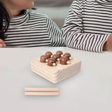 Maxbell Magnetic Wooden Fishing Game with 2 Pole for 3 4 5 Years Old Boys Girls Kids