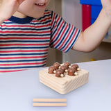 Maxbell Magnetic Wooden Fishing Game with 2 Pole for 3 4 5 Years Old Boys Girls Kids