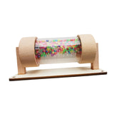 Maxbell Wooden Baby Rainmaker Toy Sensory Toy Rainstick for Plane Toy Preschool Kids