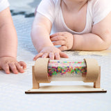 Maxbell Wooden Baby Rainmaker Toy Sensory Toy Rainstick for Plane Toy Preschool Kids