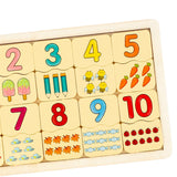 Maxbell Children Wooden Puzzle Matching Toy Teaching Baby Game for Infants Kids Number