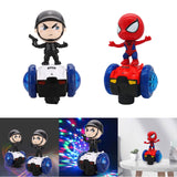 Maxbell Dancing Robot Toy Funny Universal Wheels Musical Active Doll for Babies Kids Black