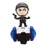 Maxbell Dancing Robot Toy Funny Universal Wheels Musical Active Doll for Babies Kids Black