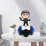 Maxbell Dancing Robot Toy Funny Universal Wheels Musical Active Doll for Babies Kids Black