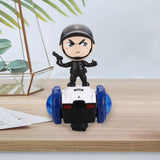 Maxbell Dancing Robot Toy Funny Universal Wheels Musical Active Doll for Babies Kids Black
