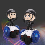 Maxbell Dancing Robot Toy Funny Universal Wheels Musical Active Doll for Babies Kids Black
