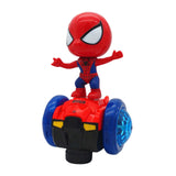 Maxbell Dancing Robot Toy Funny Universal Wheels Musical Active Doll for Babies Kids Red
