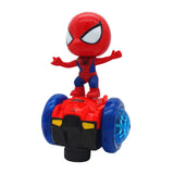 Maxbell Dancing Robot Toy Funny Universal Wheels Musical Active Doll for Babies Kids Red