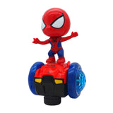 Maxbell Dancing Robot Toy Funny Universal Wheels Musical Active Doll for Babies Kids Red