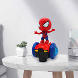 Maxbell Dancing Robot Toy Funny Universal Wheels Musical Active Doll for Babies Kids Red