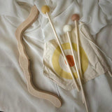 Maxbell Wooden Handmade Bow and Arrow Includes 3 Arrows for Kids Outdoor Indoor Game
