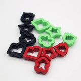 Maxbell 3Pcs 1/12 Dollhouse Cookie Cutter Alloy Holiday Decor Micro Landscape Layout