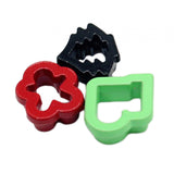 Maxbell 3Pcs 1/12 Dollhouse Cookie Cutter Alloy Holiday Decor Micro Landscape Layout