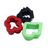 Maxbell 3Pcs 1/12 Dollhouse Cookie Cutter Alloy Holiday Decor Micro Landscape Layout