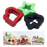 Maxbell 3Pcs 1/12 Dollhouse Cookie Cutter Alloy Holiday Decor Micro Landscape Layout