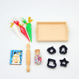 Maxbell 11x Dollhouse Miniature Baking Tools Classic for 1/12 BJD Doll Parts Playset black