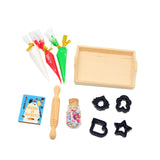 Maxbell 11x Dollhouse Miniature Baking Tools Classic for 1/12 BJD Doll Parts Playset black