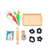Maxbell 11x Dollhouse Miniature Baking Tools Classic for 1/12 BJD Doll Parts Playset black