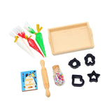 Maxbell 11x Dollhouse Miniature Baking Tools Classic for 1/12 BJD Doll Parts Playset black