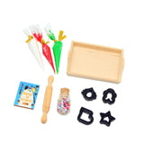 Maxbell 11x Dollhouse Miniature Baking Tools Classic for 1/12 BJD Doll Parts Playset black