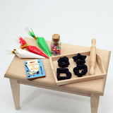 Maxbell 11x Dollhouse Miniature Baking Tools Classic for 1/12 BJD Doll Parts Playset black