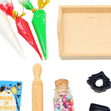 Maxbell 11x Dollhouse Miniature Baking Tools Classic for 1/12 BJD Doll Parts Playset black